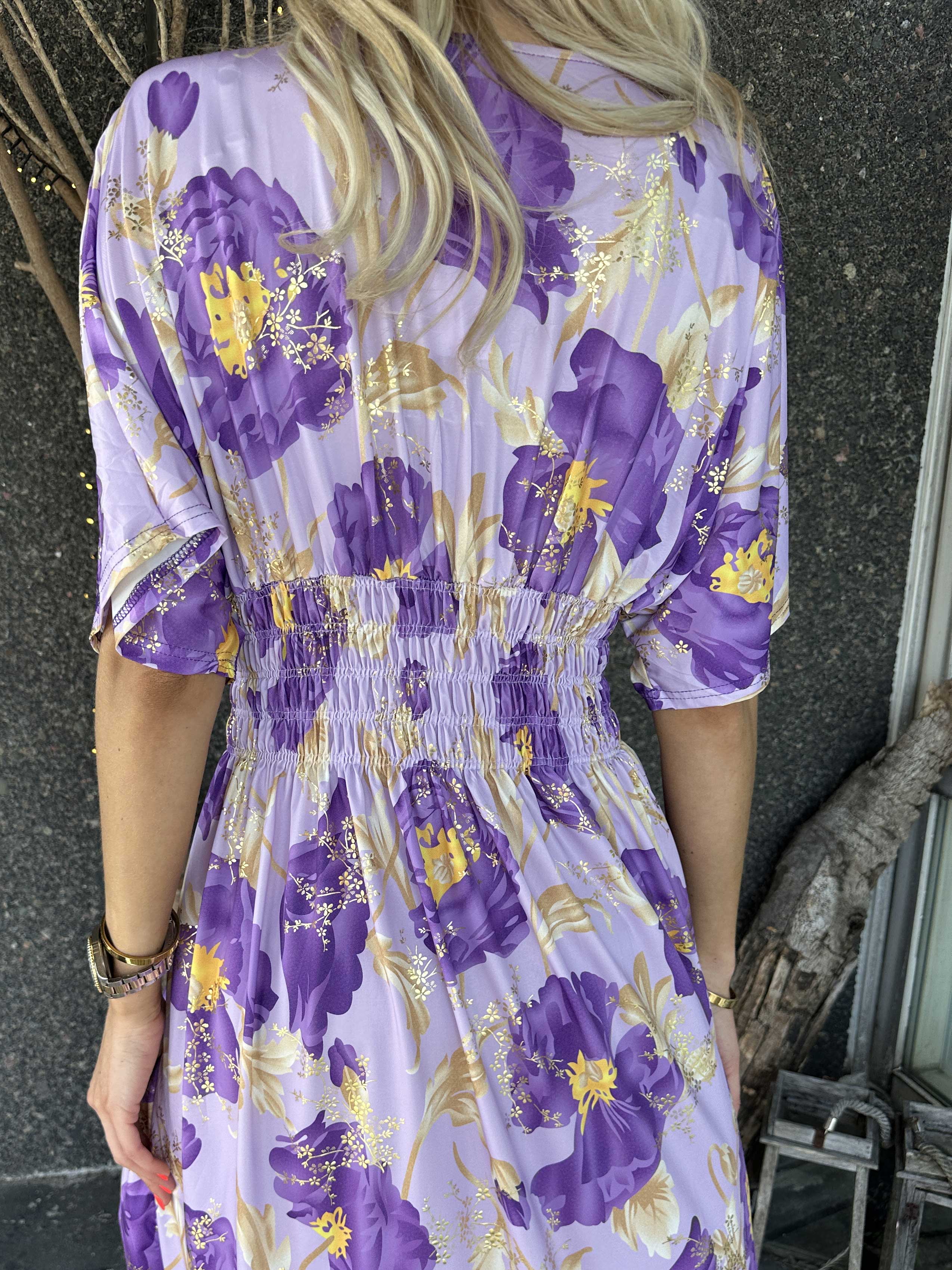 Pams Botanic Short - Stretchig blommig klänning