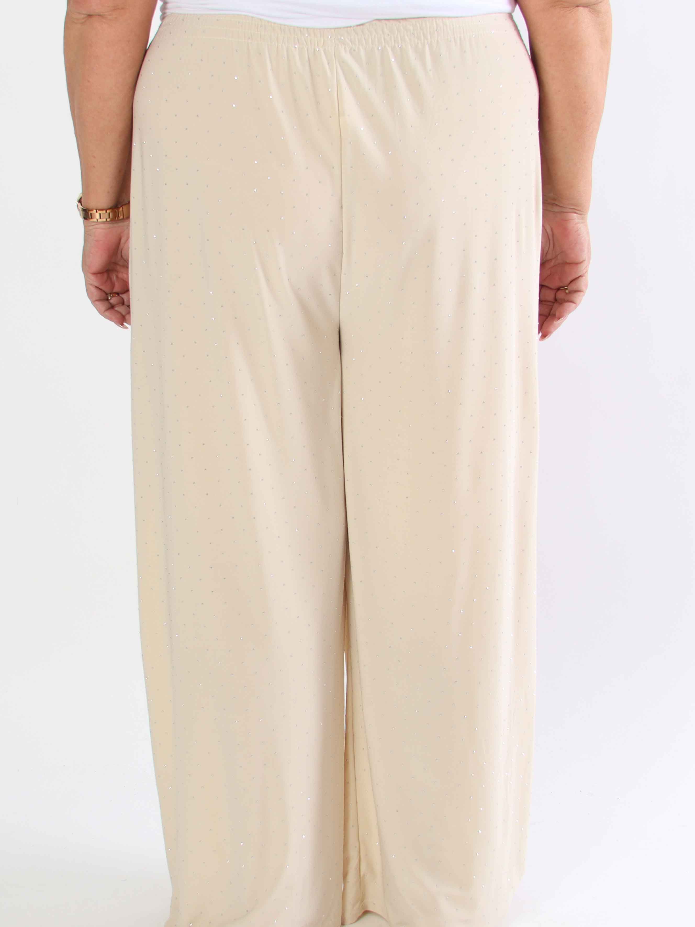 Pams Crystal Pants - Fina elastiska byxor pyntade med strass