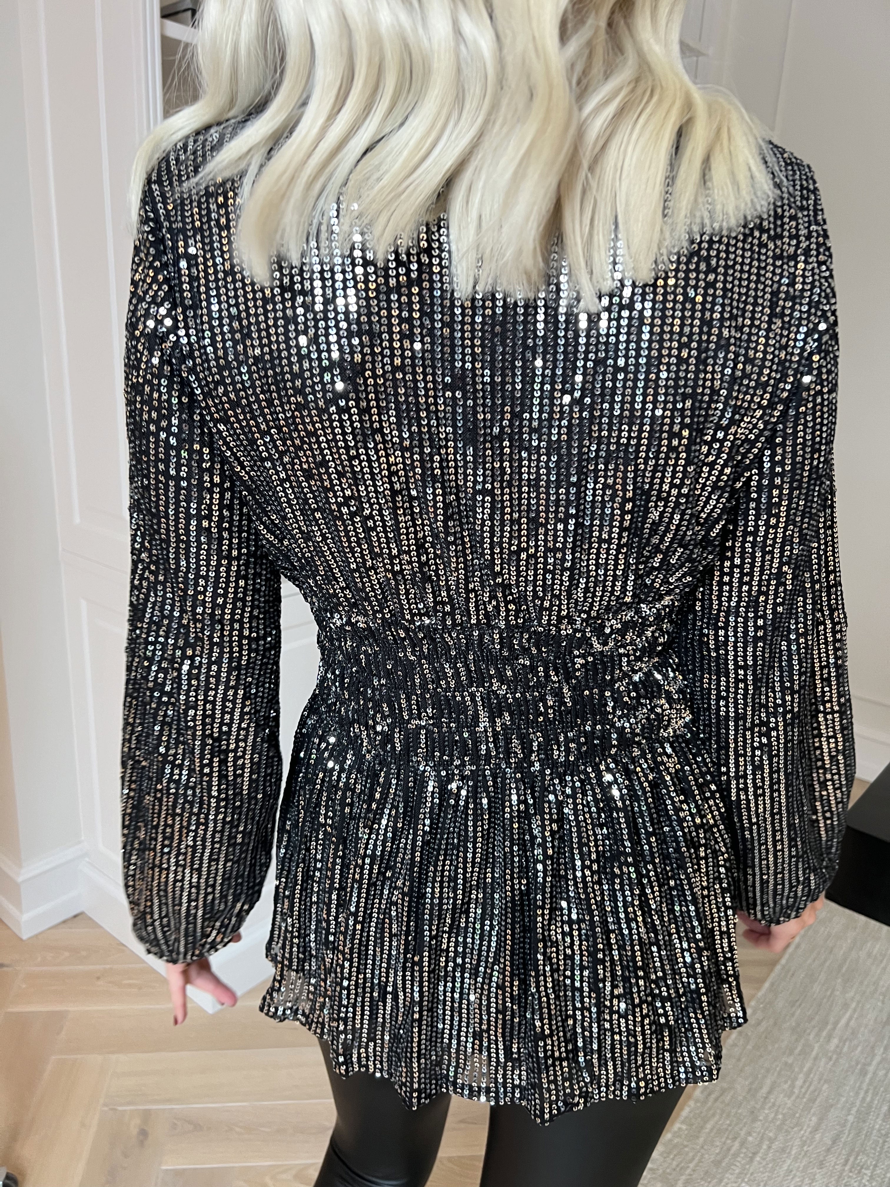 Pams Glitter Shirt L/S - Blus med paljetter och långa ärmar