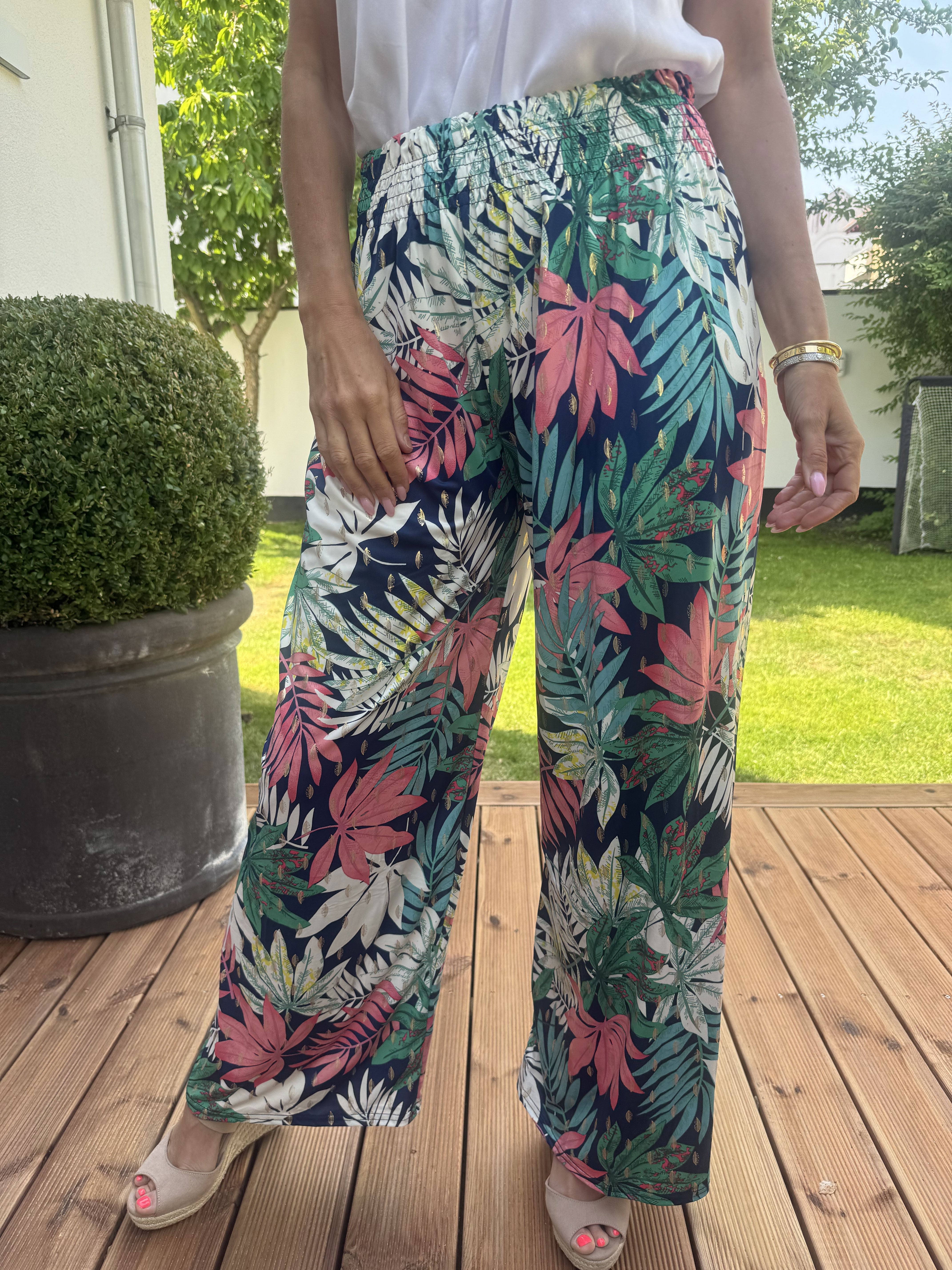 Pams Leaf Pants - Härligt stretchigt tyg som är skrynkelfritt