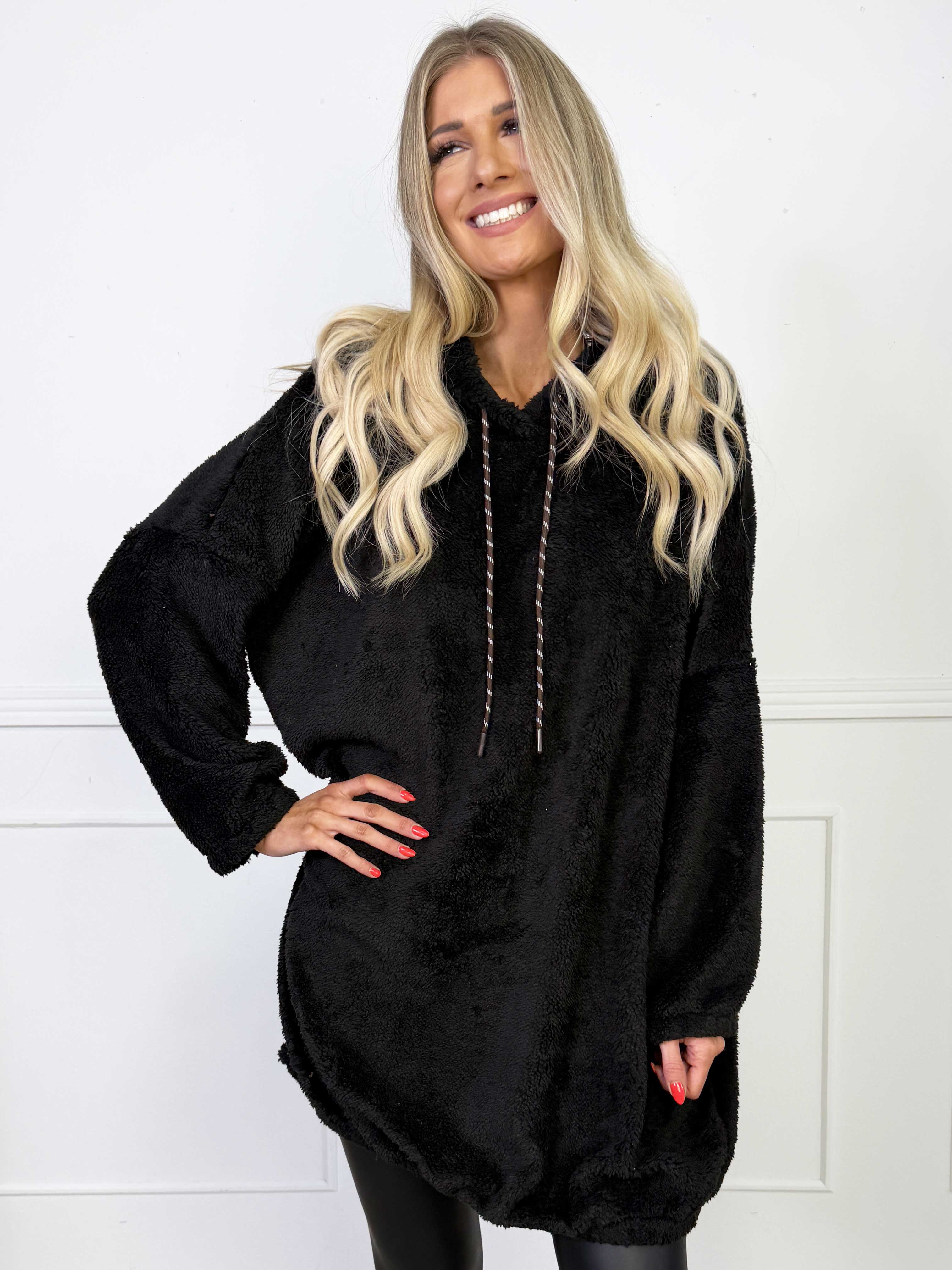 Puffy - Oversize hoodie i fluffy och mjukt material