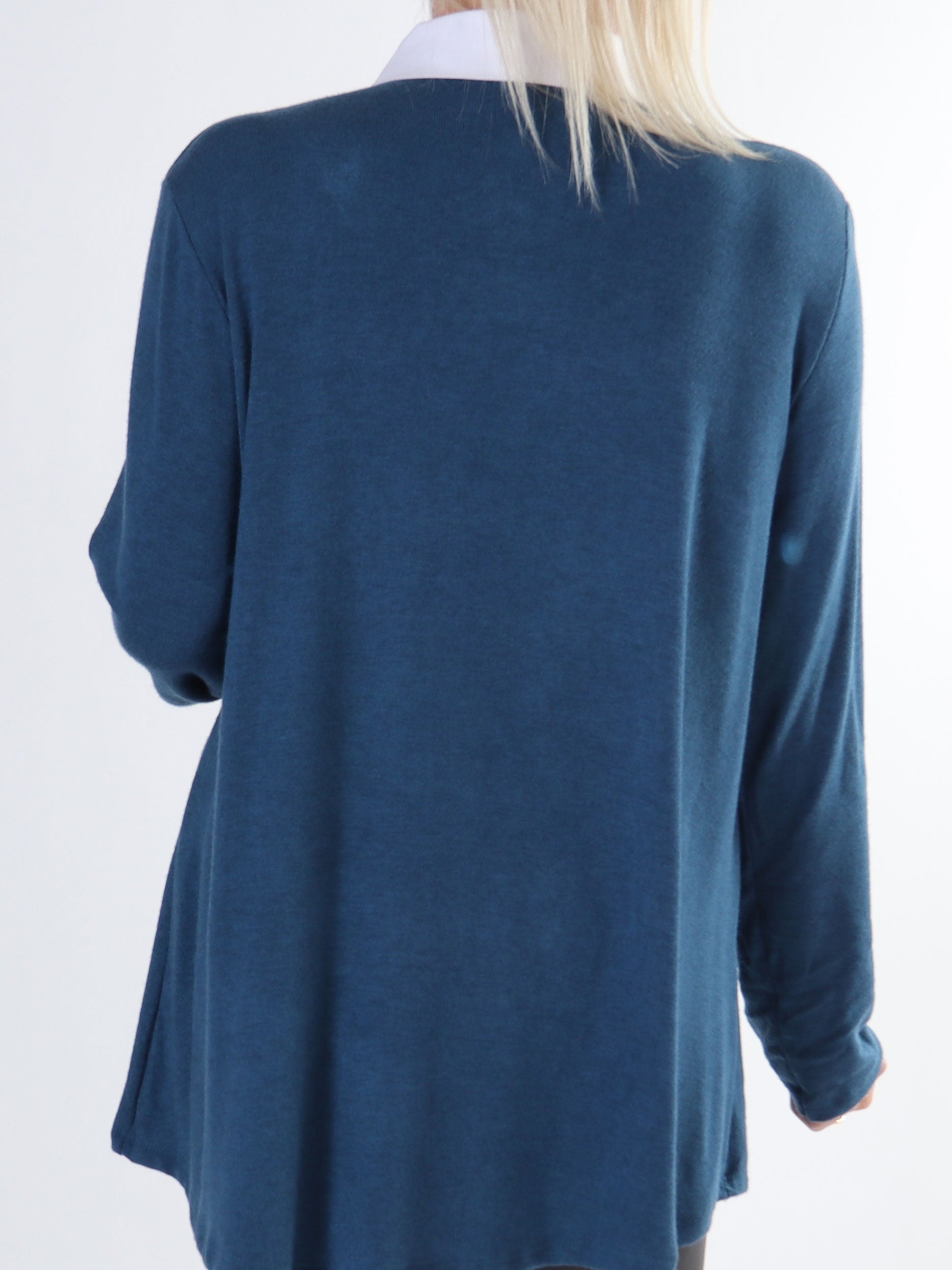 Rita - Härligt mjuk plus size-blus med vit skjortkrage