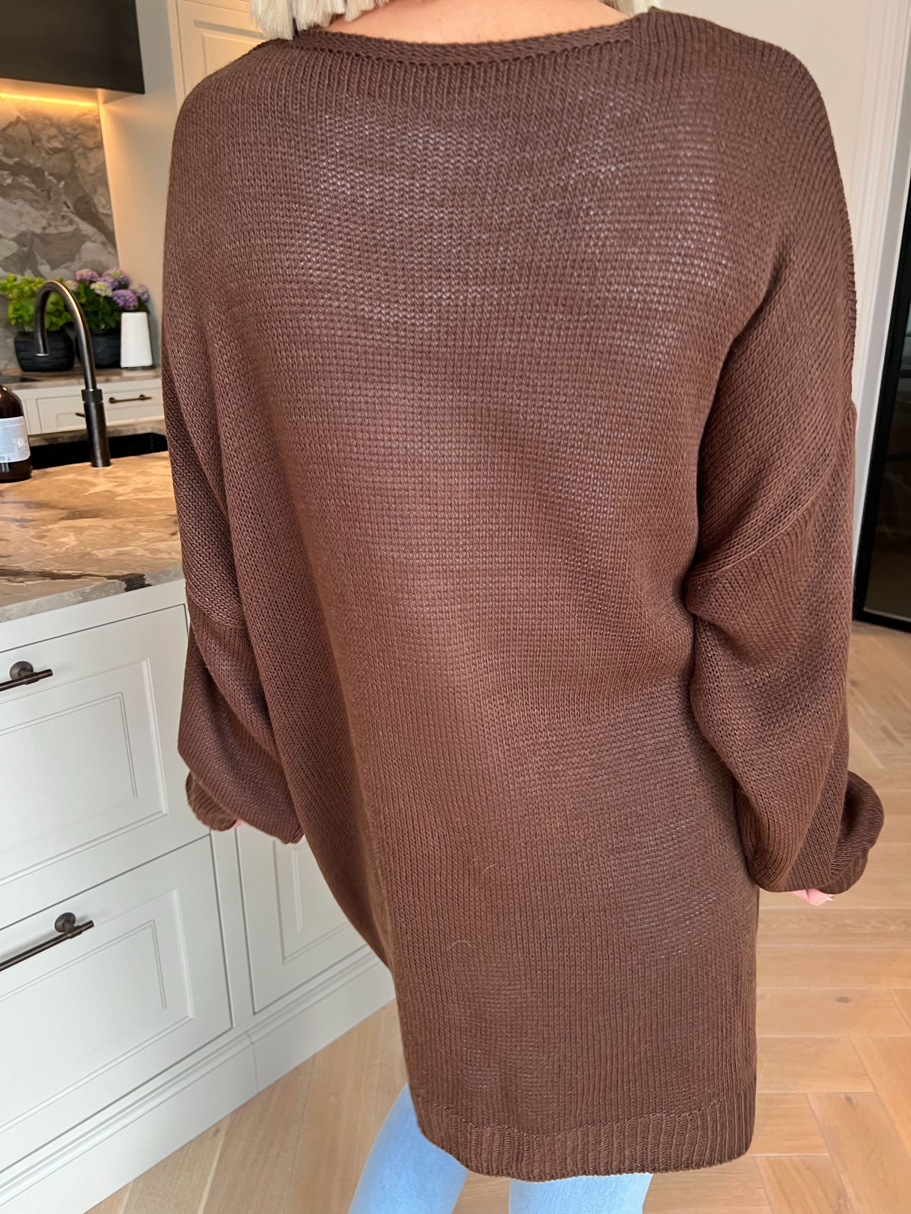 Rosaline - Sød strikcardigan med fine hjerter og knaplukning