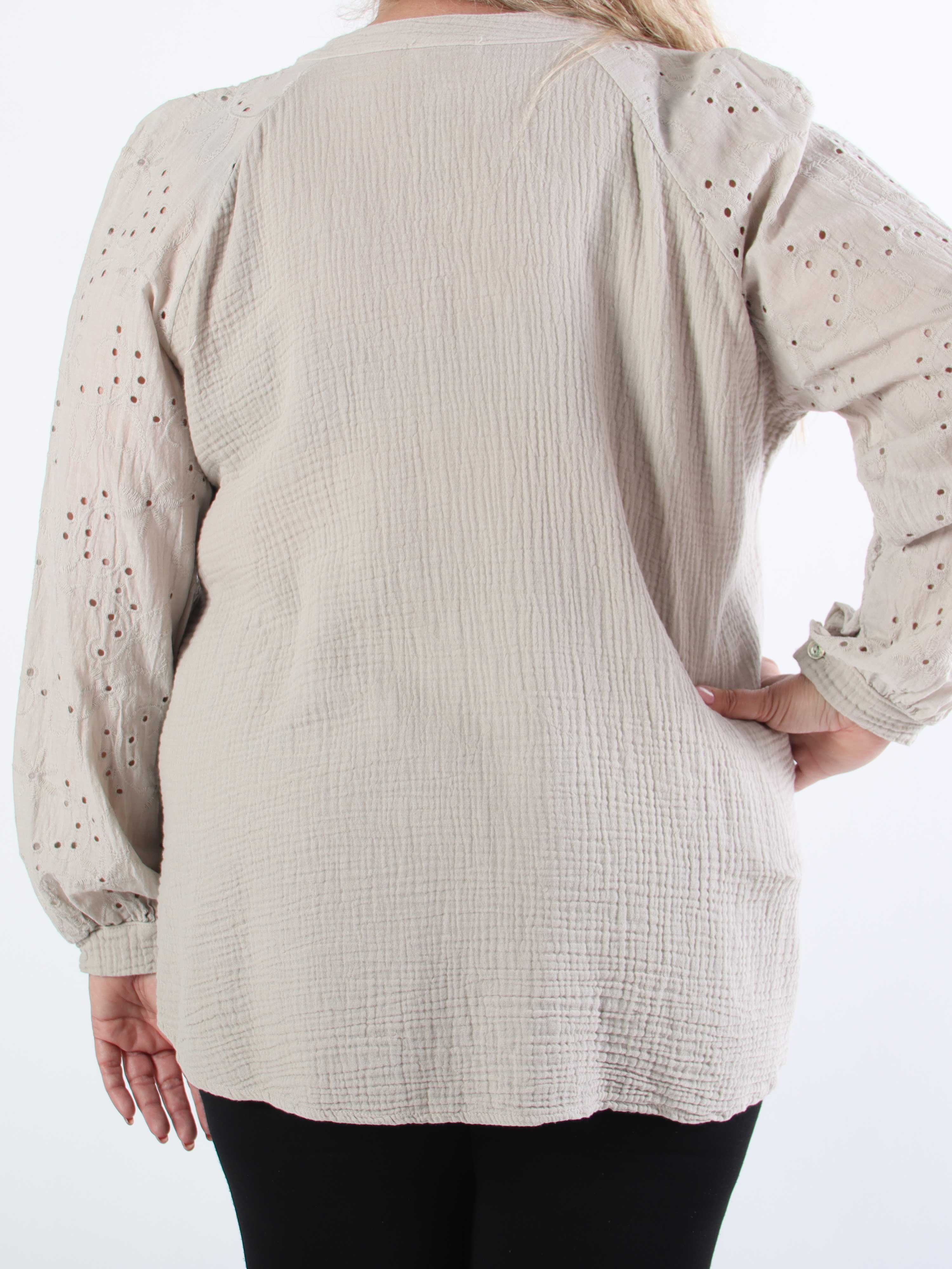 Sandrini - Mjuk bomullsskjorta i plus size