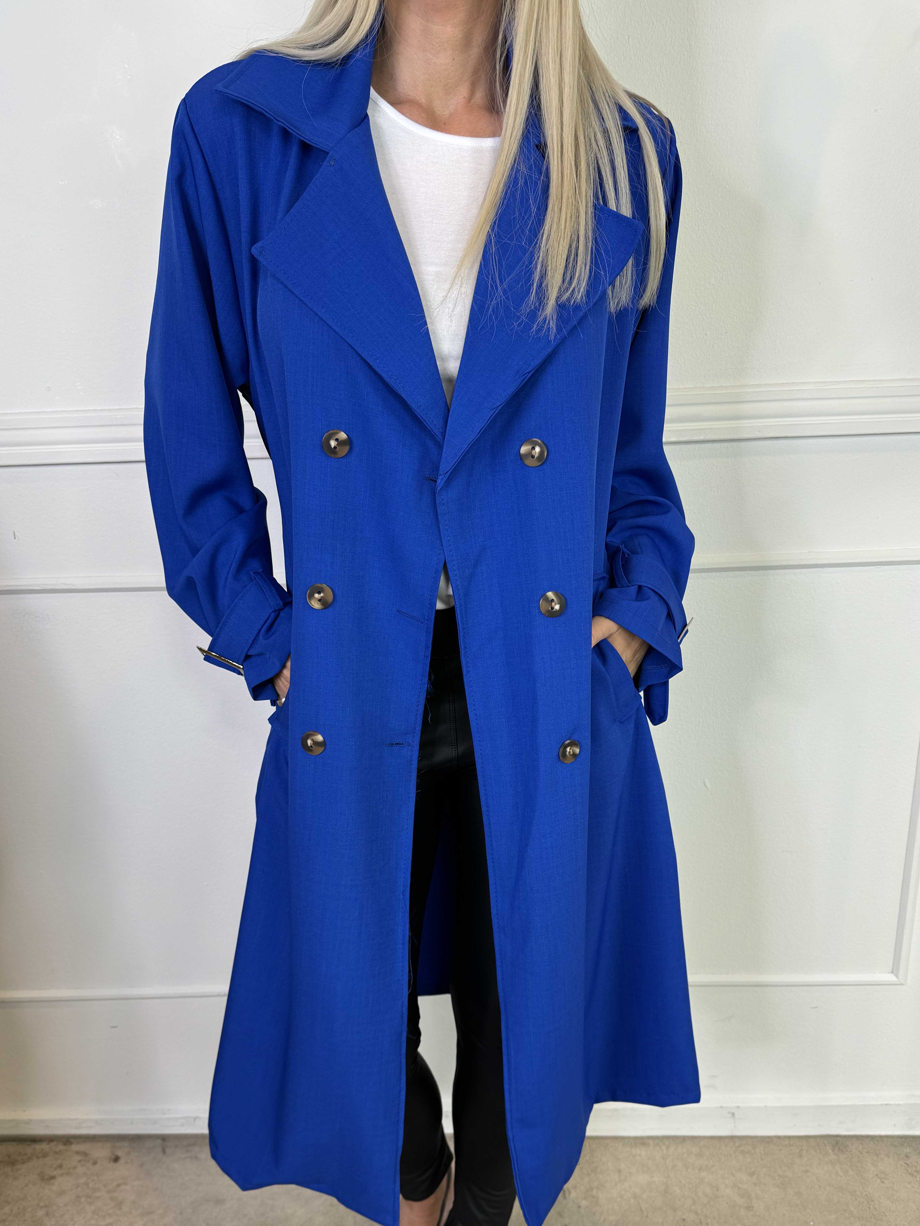 Sharpay - Lätt trenchcoat med knytskärp