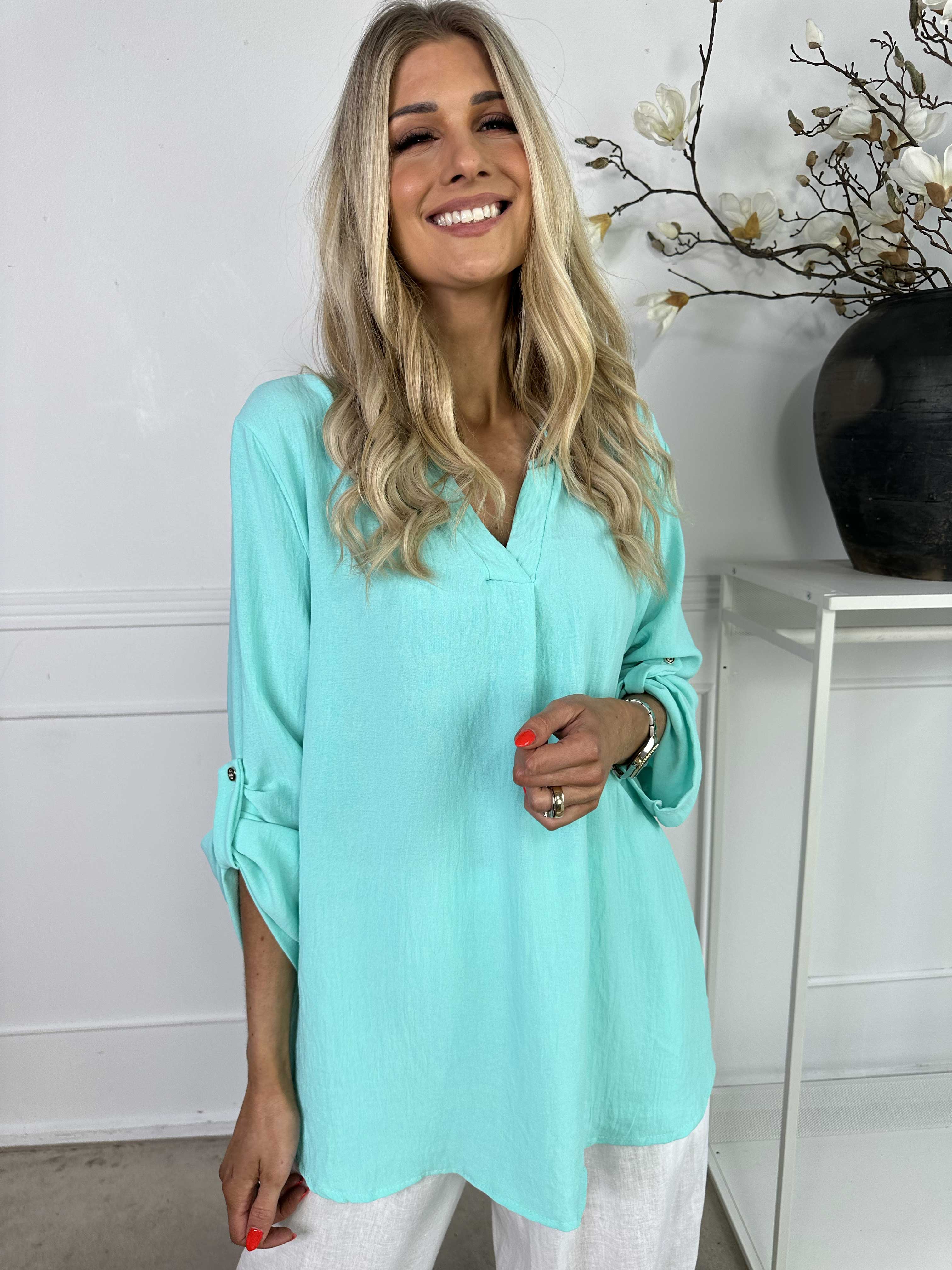 Vanesa Plain - Enfärgad tunika i viskos