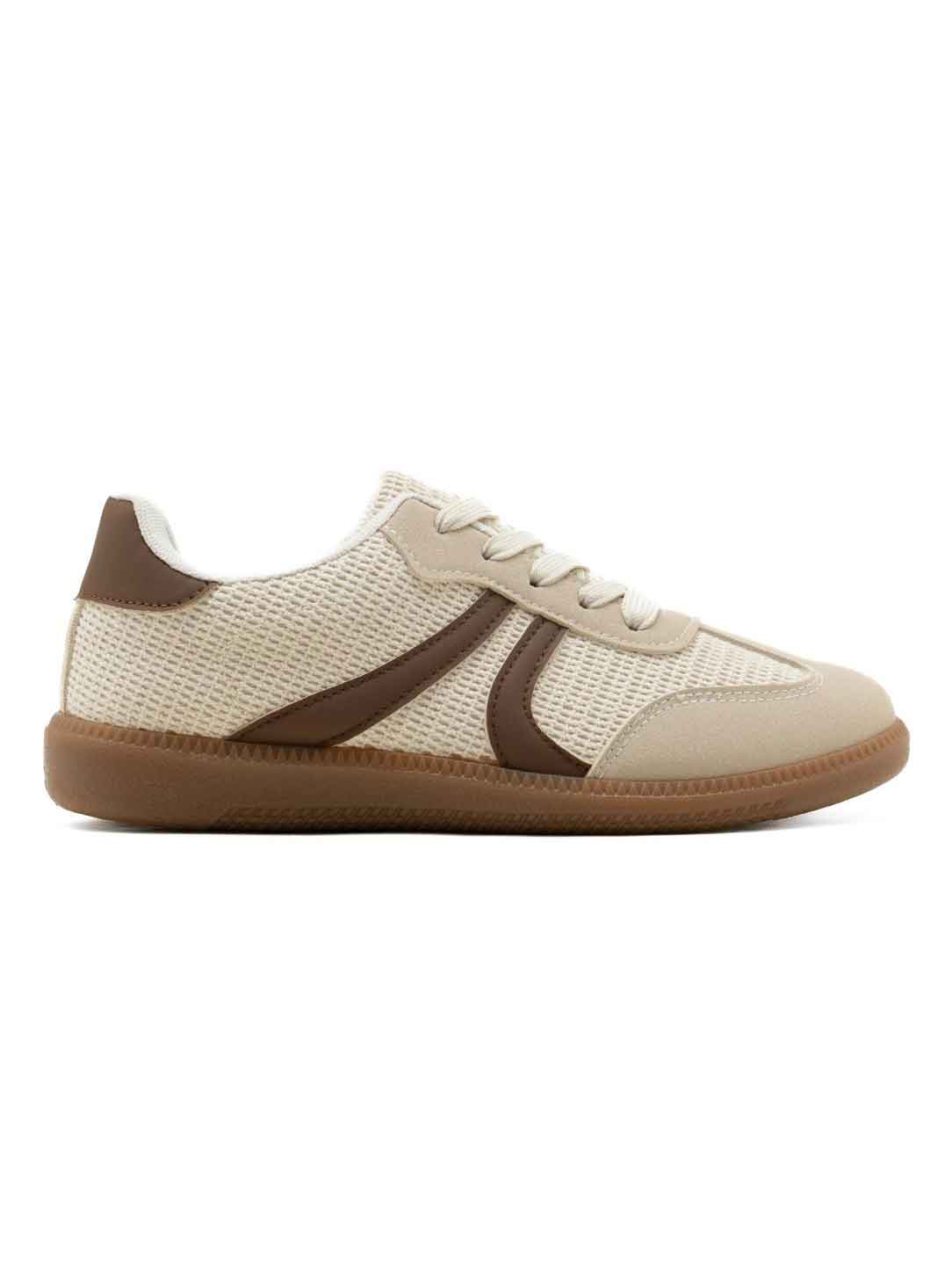 Elmia - Strukturvævet sneakers med farvet sål