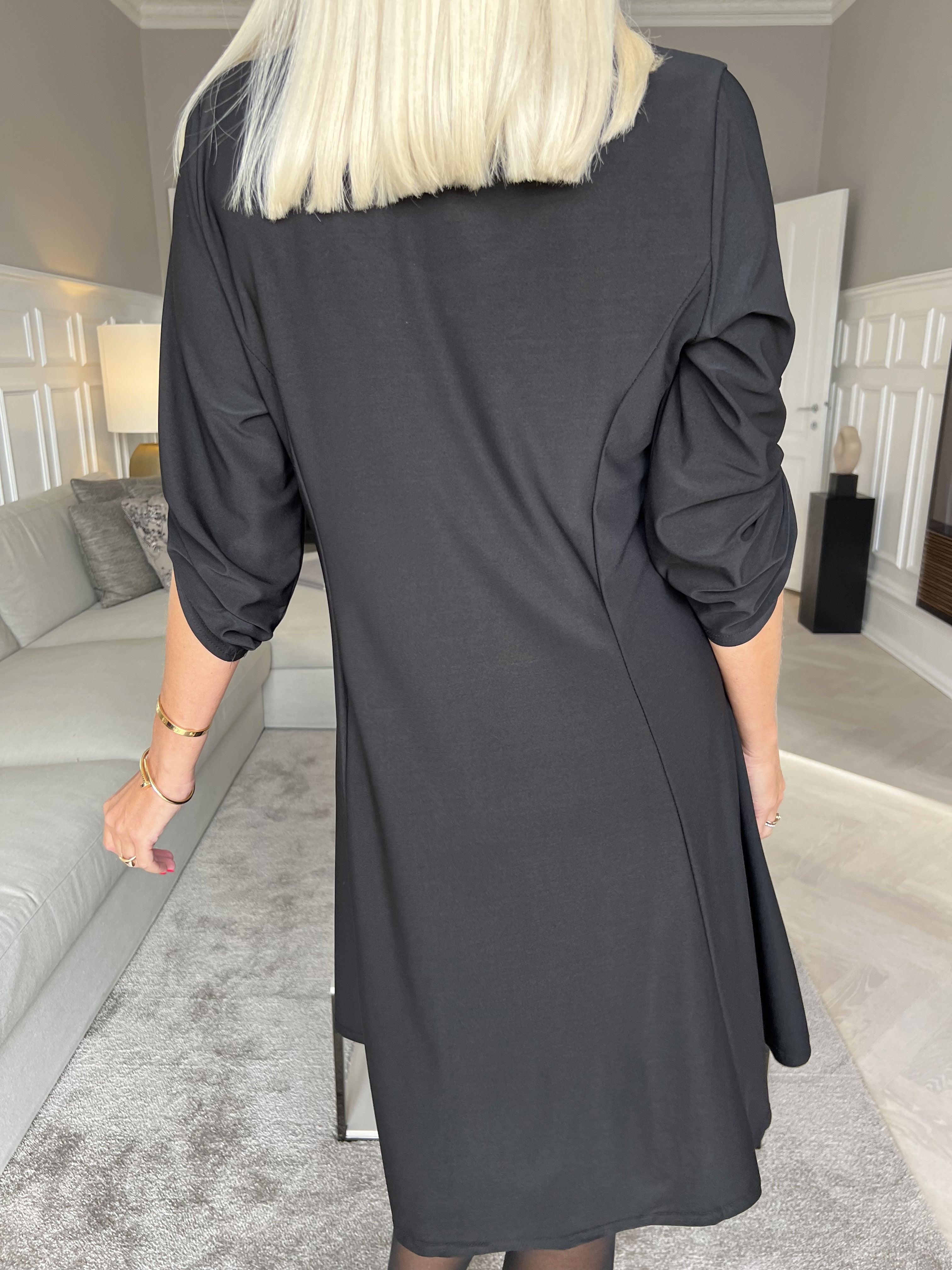 Maj Plain L/S - Slät klänning med resår