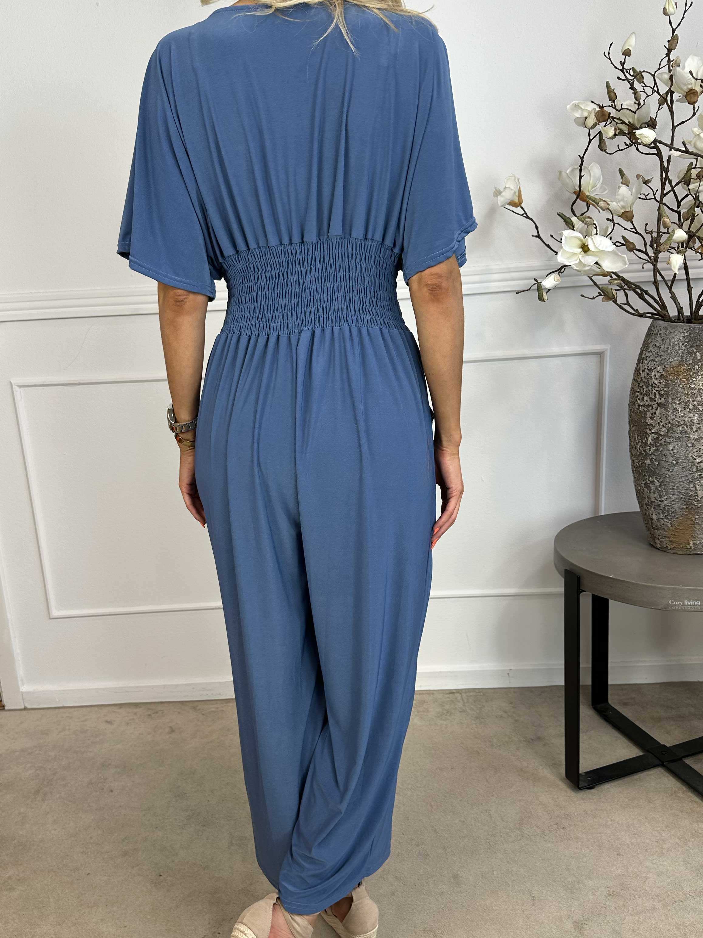 Pams Plain Jumpsuit - Elastisk enfärgad byxdräkt