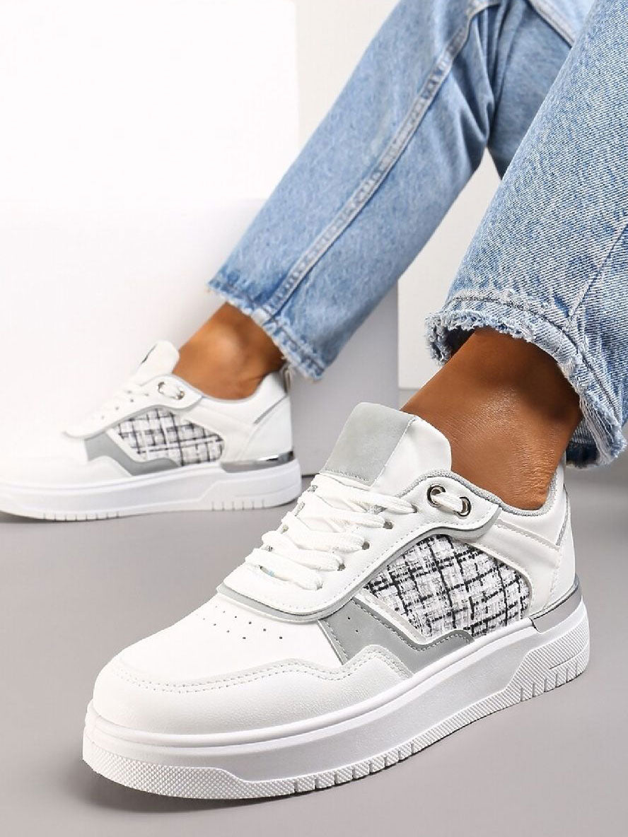 Nana - Coola sneakers med tyg i tweedlook