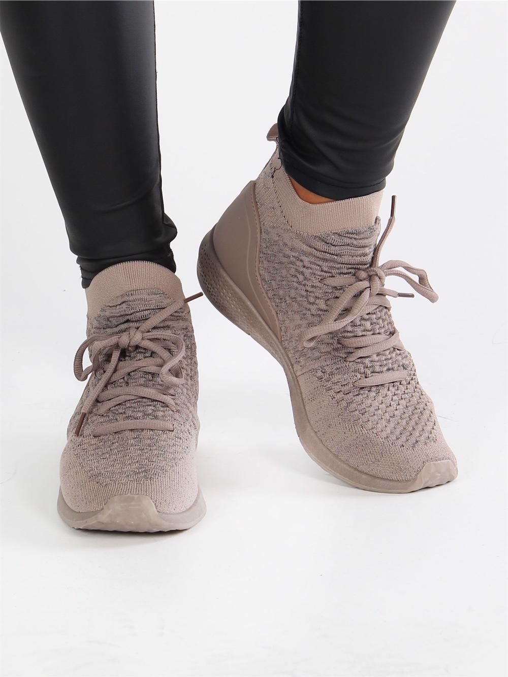 Lottie - Sock sneakers med snören